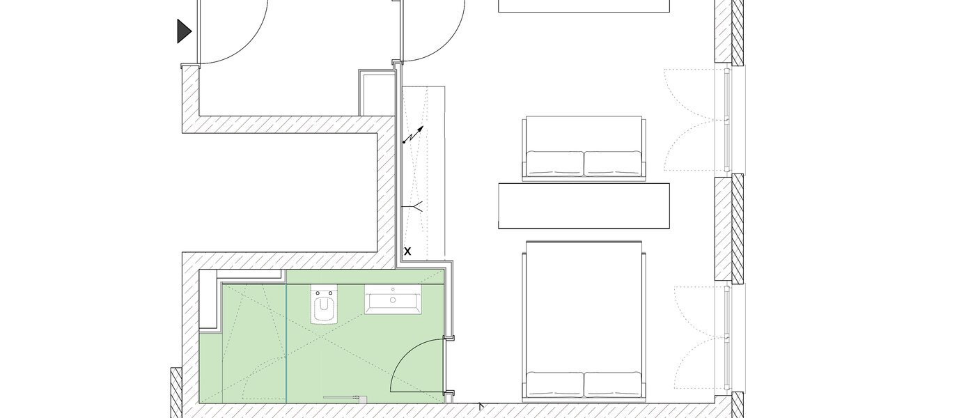 appartement München Schwabing (rechts der Leopoldstraße) 01 plan d'étage 9520