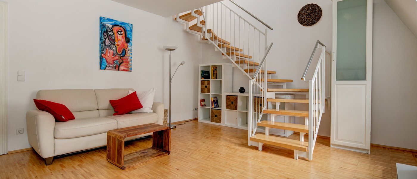 appartement style maisonnette München Lehel 04 salon 9580