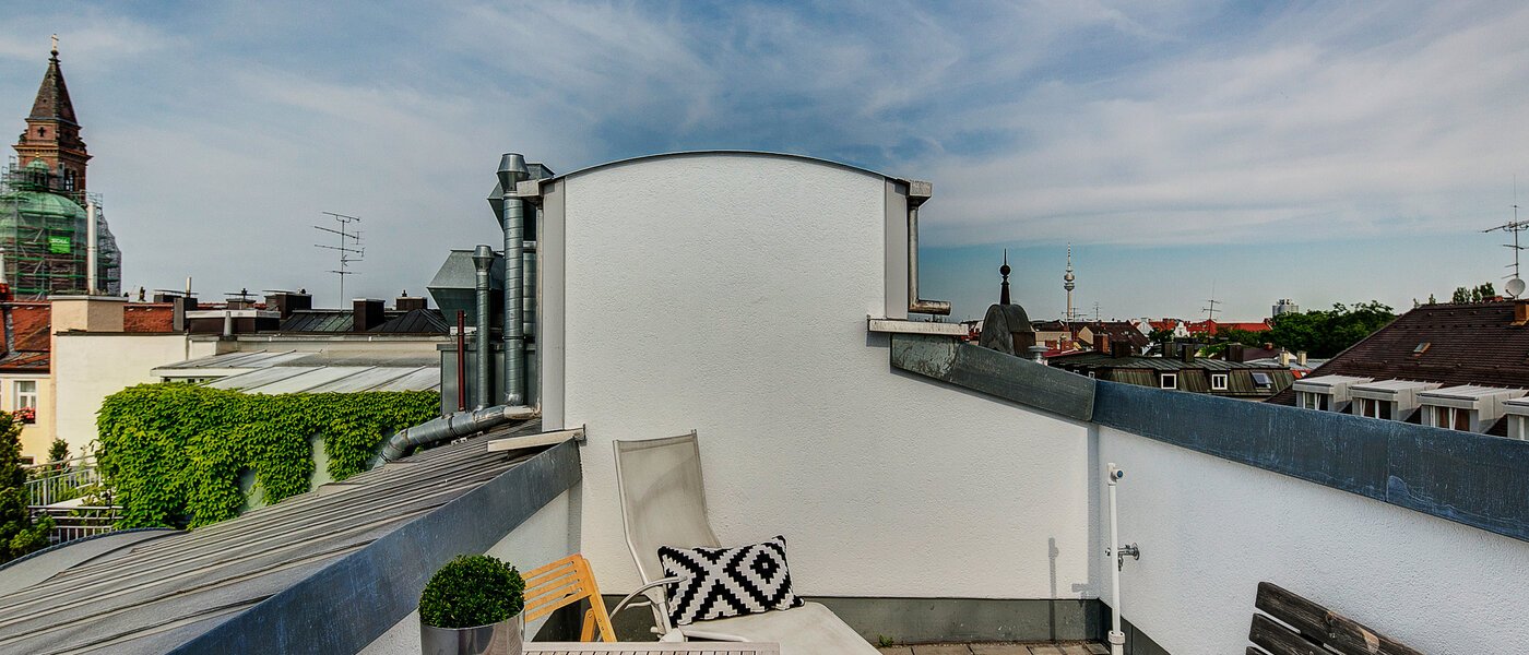 appartement avec terrasse sur le toit München Schwabing-Nord (zw. Belgrad- & Leopoldstraße) 03 terrasse 9584
