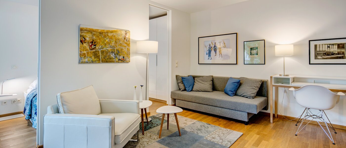 appartement München Glockenbachviertel 01 salon 9591