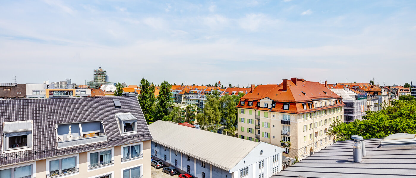 appartement avec terrasse sur le toit München Schwabing 04 vue 9602