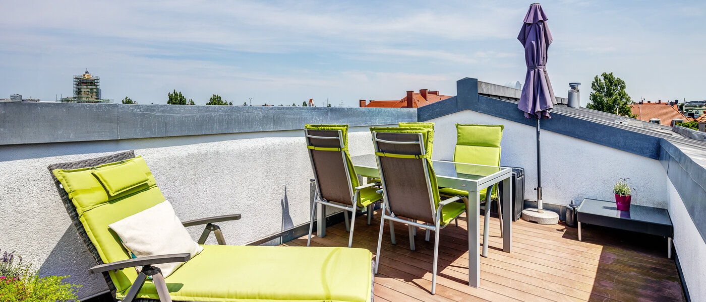 appartement avec terrasse sur le toit München Schwabing 03 terrasse sur le toit 9602