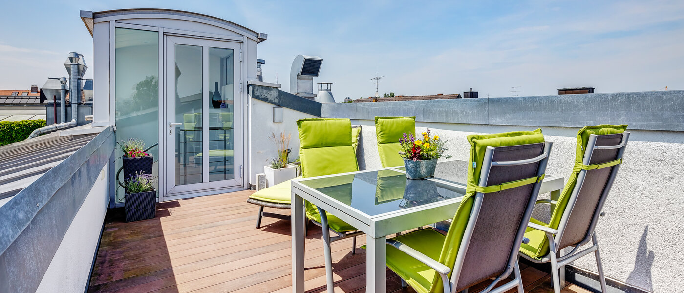 appartement avec terrasse sur le toit München Schwabing 04 terrasse sur le toit 9602