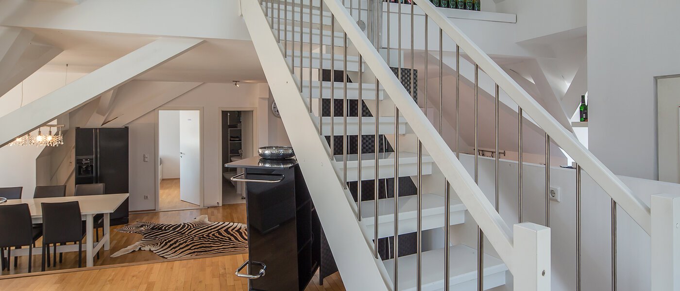 appartement avec terrasse sur le toit München Maxvorstadt - Universitätsviertel 03 salon 9606