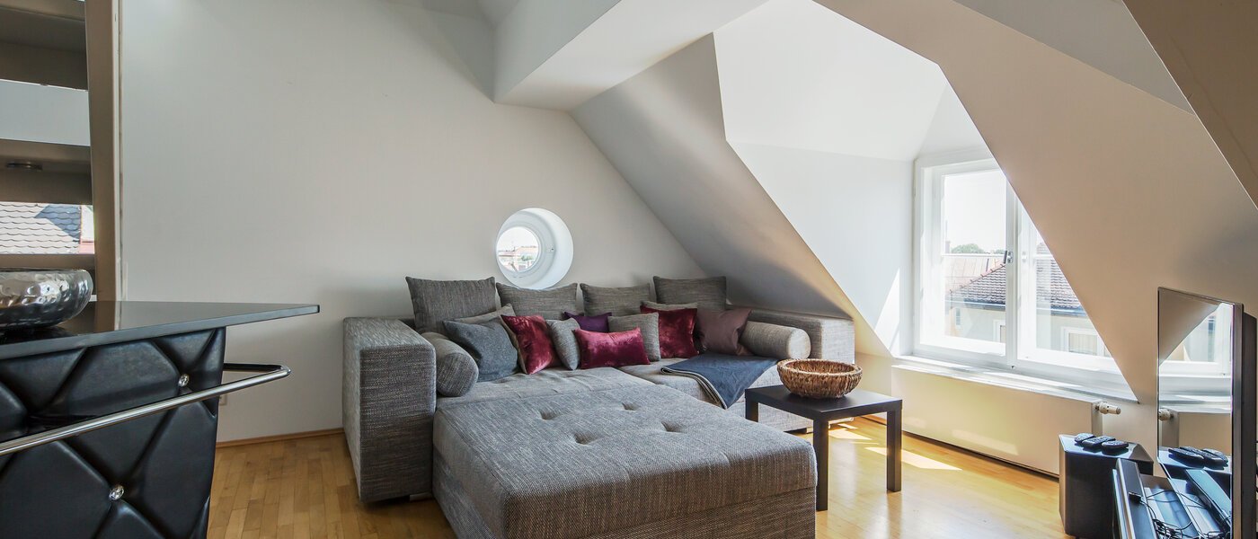 appartement avec terrasse sur le toit München Maxvorstadt - Universitätsviertel 04 salon 9606