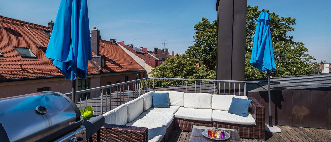 appartement avec terrasse sur le toit München Maxvorstadt - Universitätsviertel 01 terrasse 9606