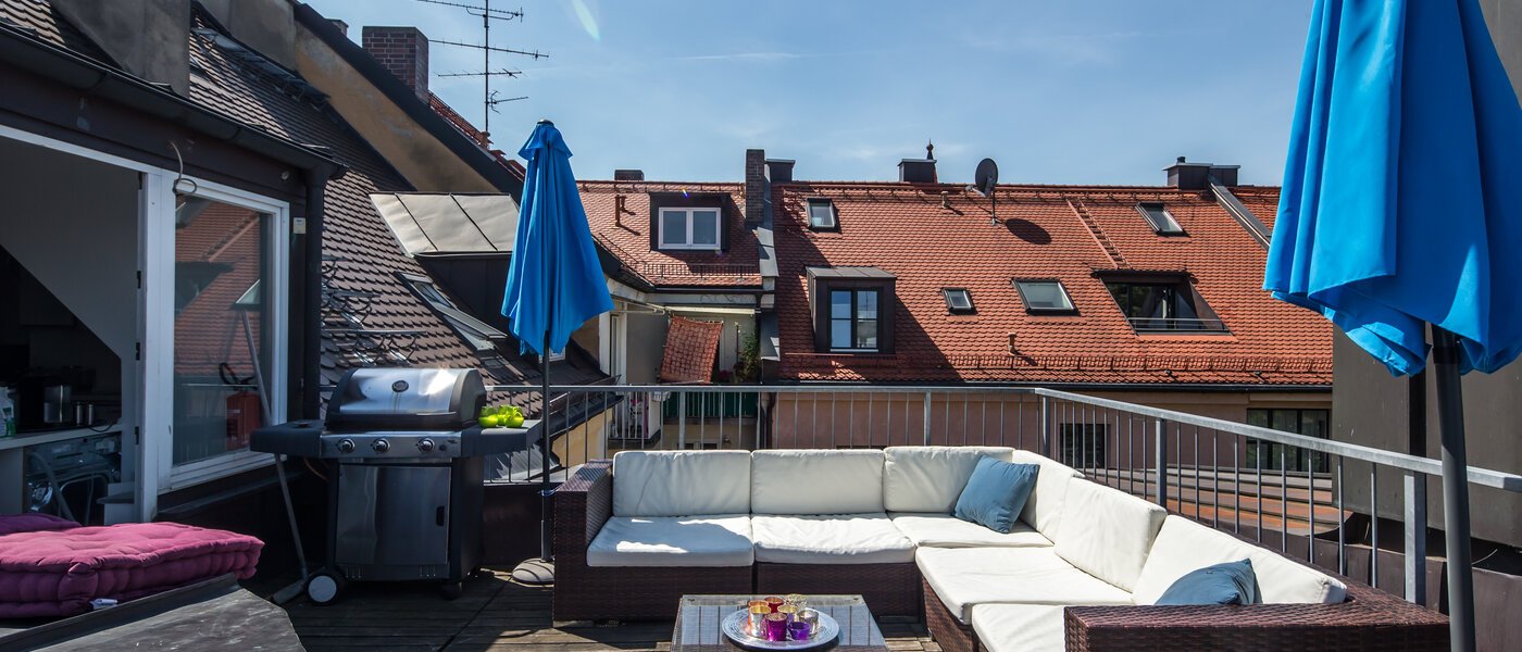 appartement avec terrasse sur le toit München Maxvorstadt - Universitätsviertel 02 terrasse 9606