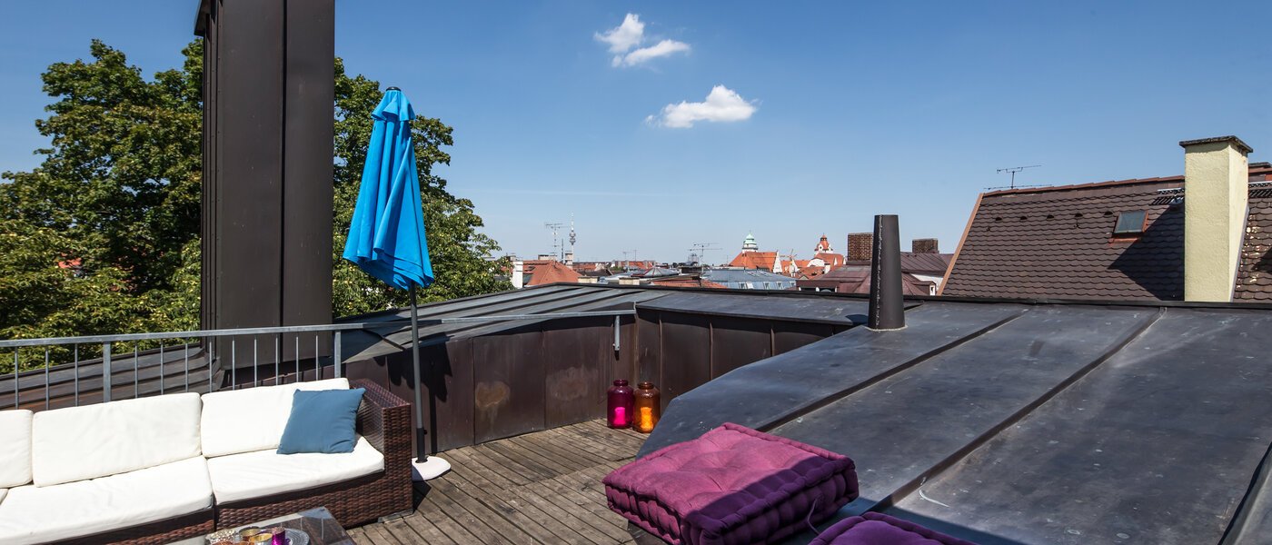 appartement avec terrasse sur le toit München Maxvorstadt - Universitätsviertel 03 terrasse 9606