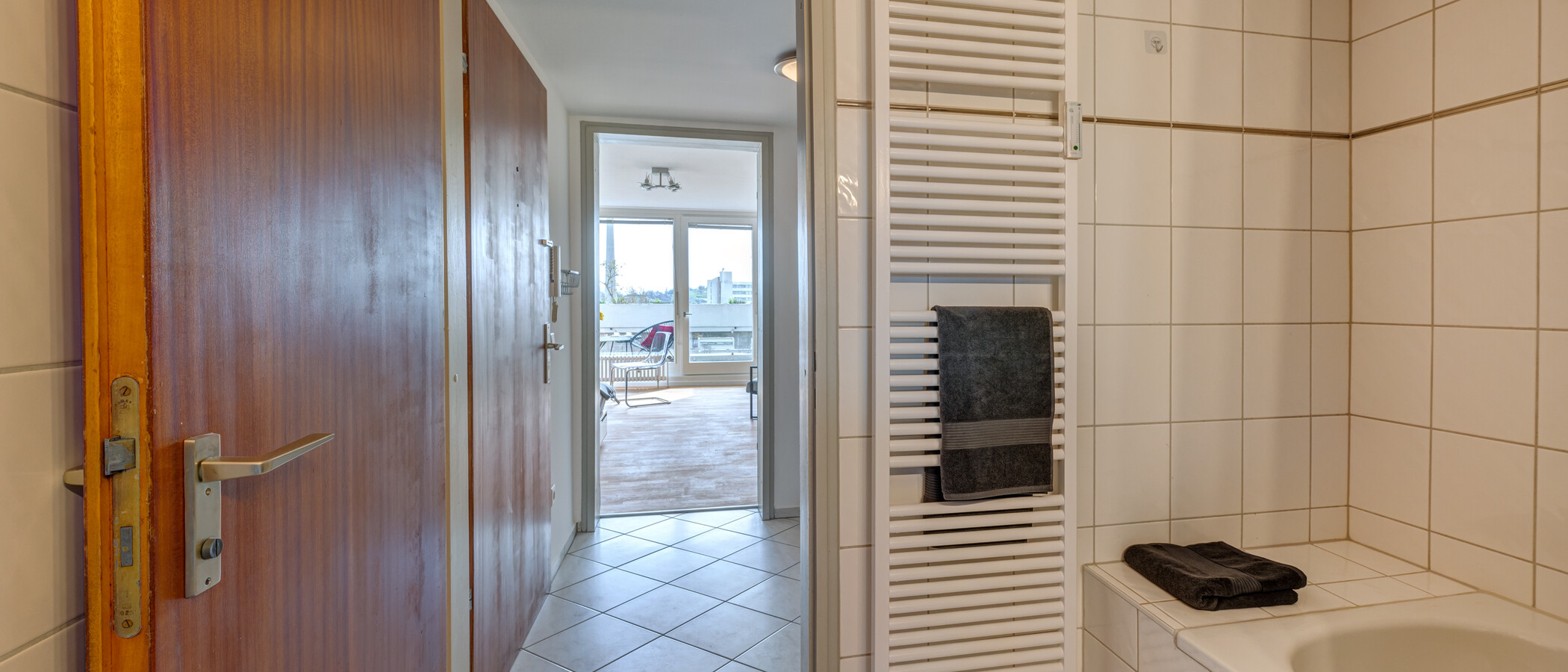 appartement München Olympiadorf 02 salle de bain 9781
