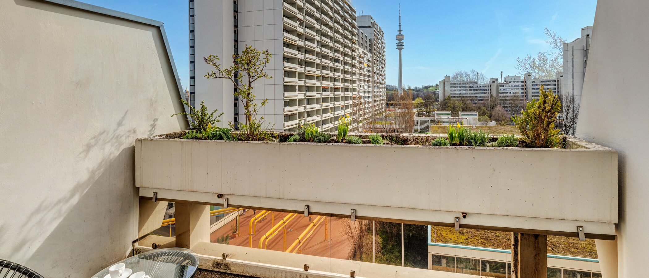 appartement München Olympiadorf 02 balcon 9781