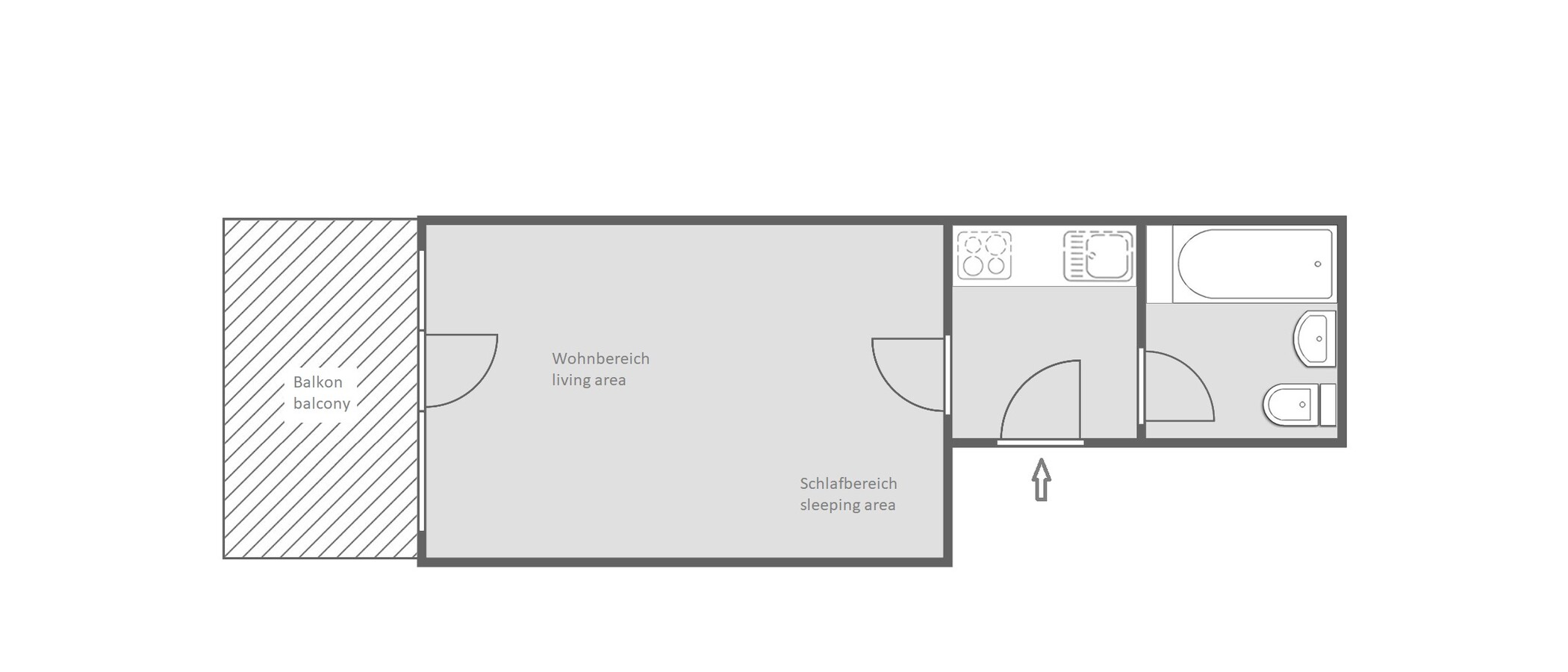 appartement München Olympiadorf 01 plan d'étage 9781
