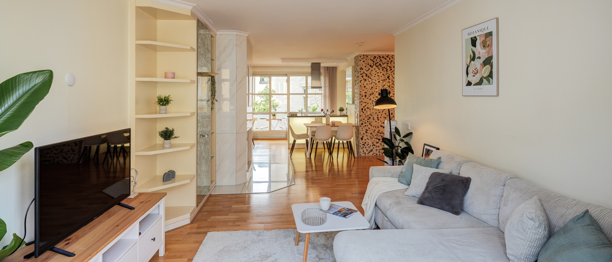 appartement München Maxvorstadt 02 pièce à vivre 9792
