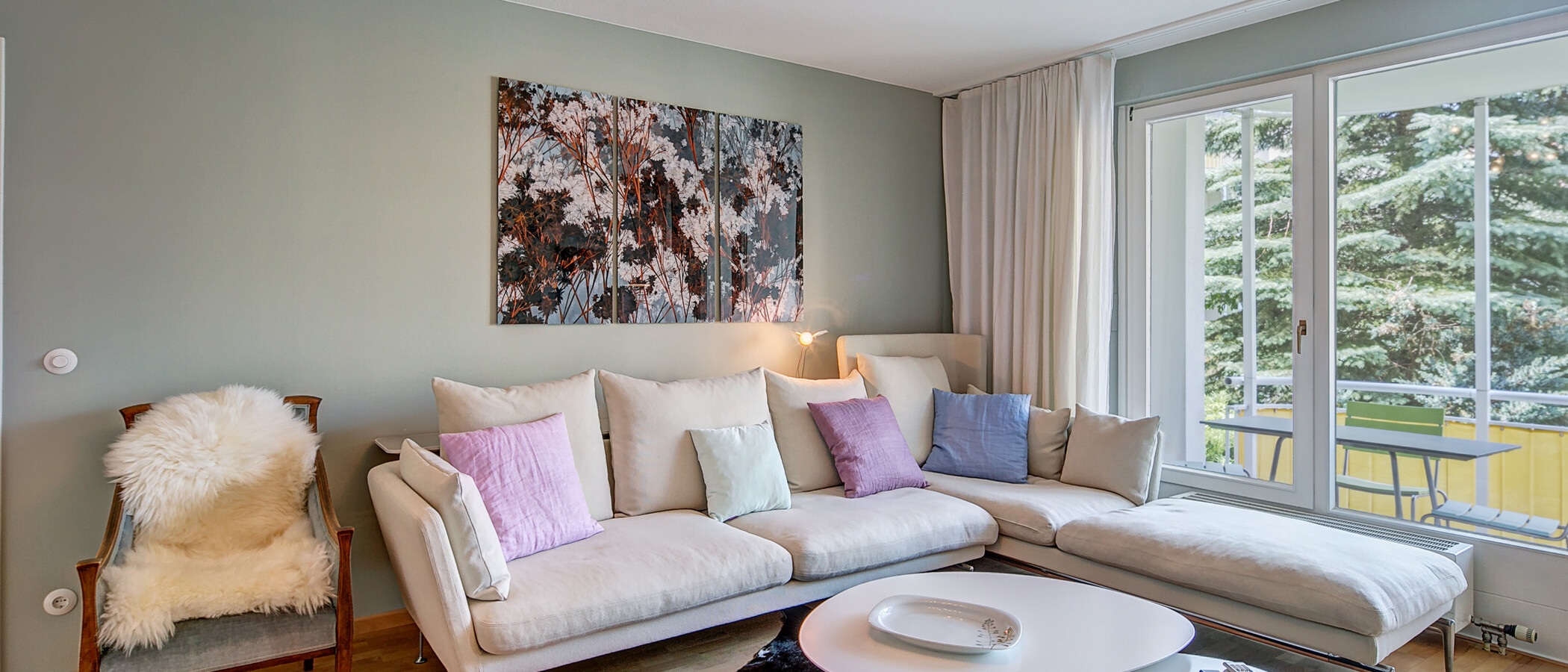 appartement München Nymphenburg-Gern 02 salon 9853