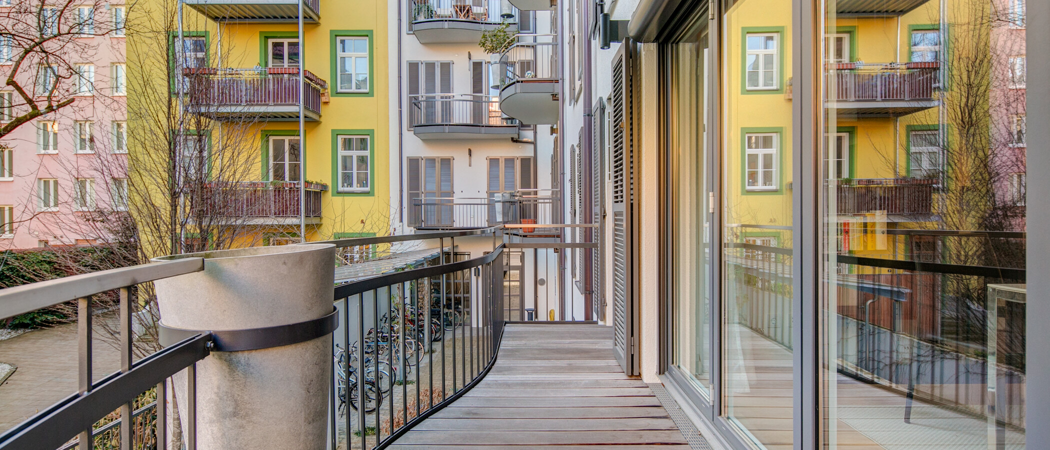 appartement München Maxvorstadt - Universitätsviertel 02 balcon 9869