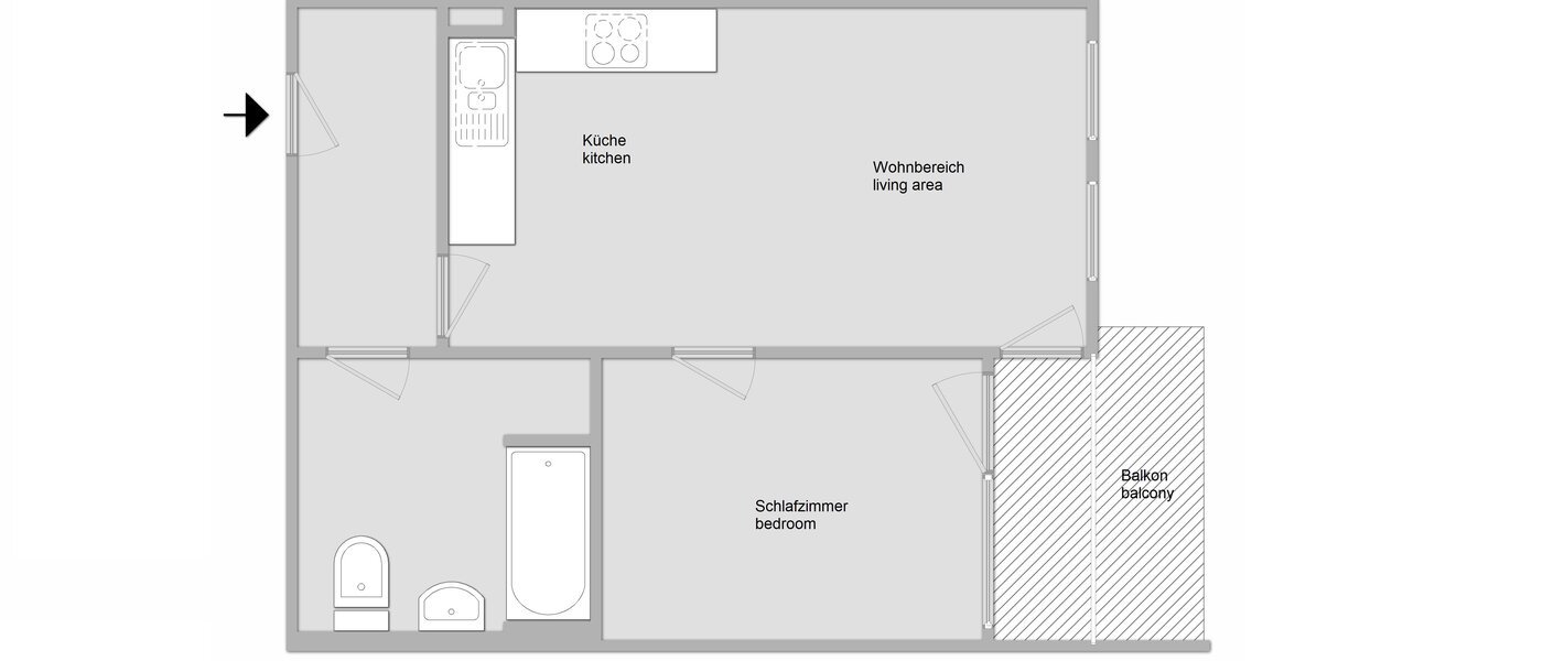 appartement München Lehel 01 plan d'étage 9937