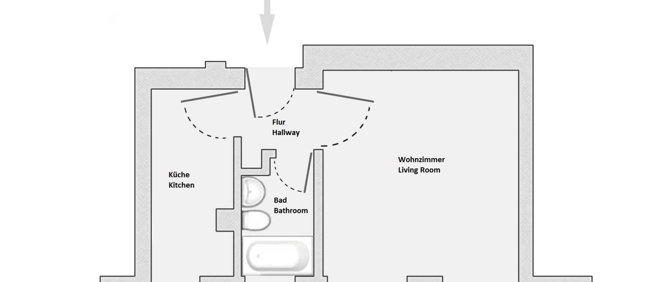 studio München Bogenhausen 01 plan d'étage 9943