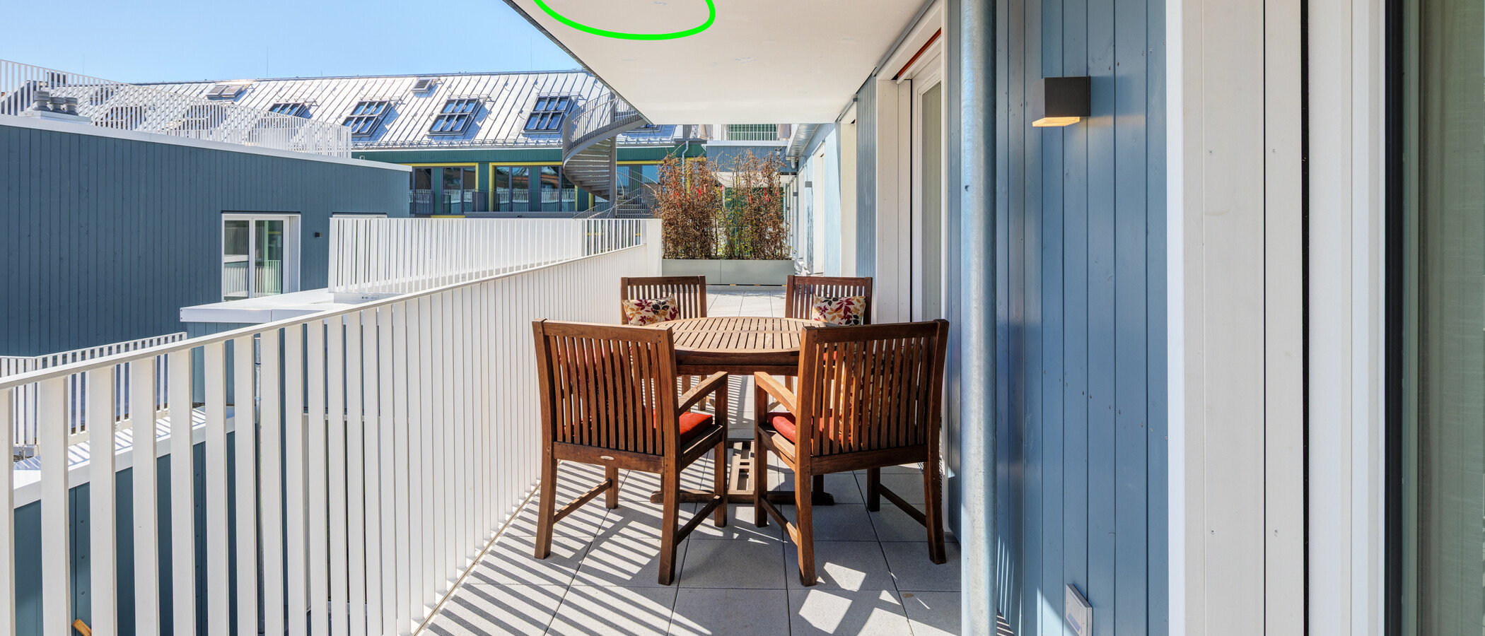 villa München Schwabing - Domagkpark 02 terrasse sur le toit 995
