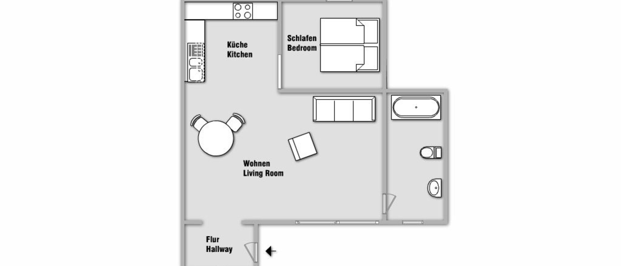 appartement München Schwabing-West (rund um den Hohenzollernplatz) 01 plan d'étage 9957