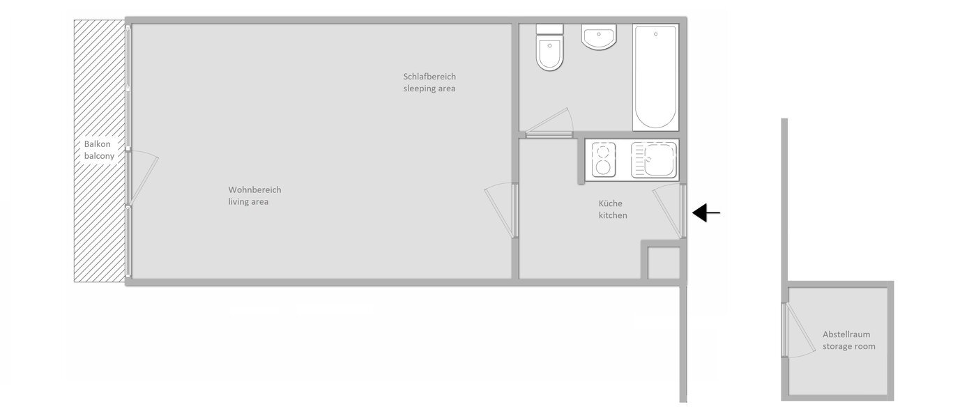 appartement München Ramersdorf 01 plan d'étage 9990