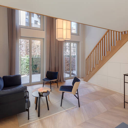 appartement style maisonnette avec mezzanine avec 1.5 pièces | Munich-Herzogpark | 12522
