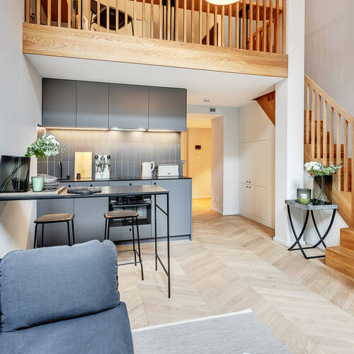 appartement style maisonnette avec mezzanine avec 1.5 pièces | Munich-Herzogpark | 12611