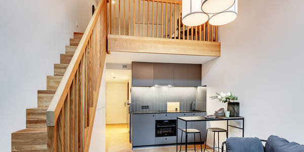 appartement style maisonnette avec mezzanine avec 1.5 pièces | Munich-Herzogpark | 12618