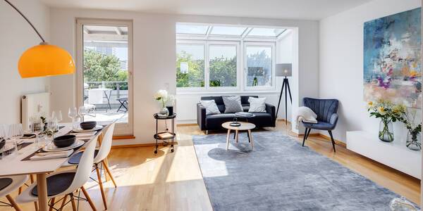 appartement avec terrasse sur le toit avec 2 pièces | Munich-Maxvorstadt | 13461