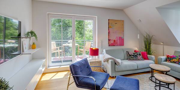 appartement avec terrasse sur le toit avec 2 pièces | Munich-Waldtrudering | 13992