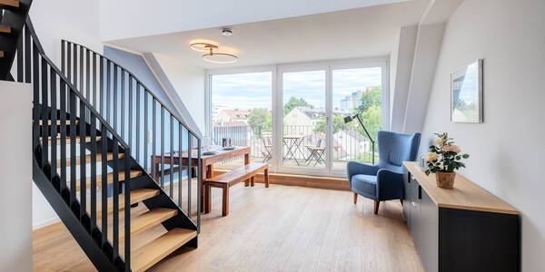 appartement style maisonnette avec mezzanine avec 4 pièces | Munich-Laim | 14086