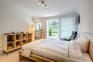 Appartement avec jardin très beau et meublé à Nymphenburg