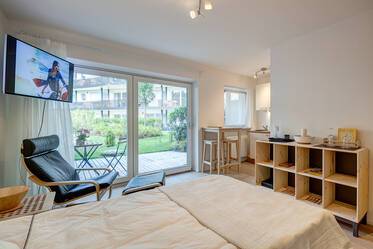 Appartement avec jardin très beau et meublé à Nymphenburg
