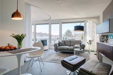 Appartement de rêve avec équipement design et terrasse sur le toit