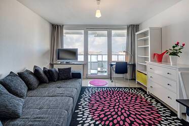 Location d&#039;un appartement d&#039;une pièce avec une grande vue panoramique
