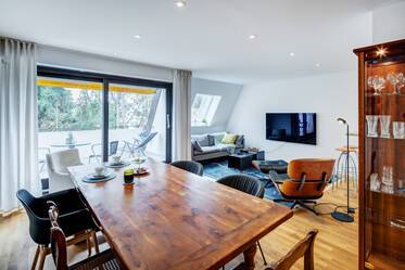 Location d&#039;un appartement au dernier étage avec un mobilier design
