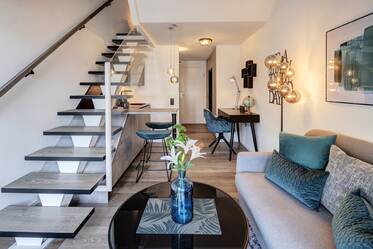 Appartement avec galerie et toit-terrasse à louer