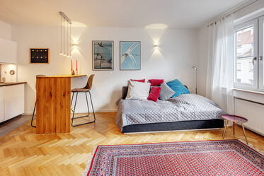 Logement temporaire dans un appartement moderne d'une pièce