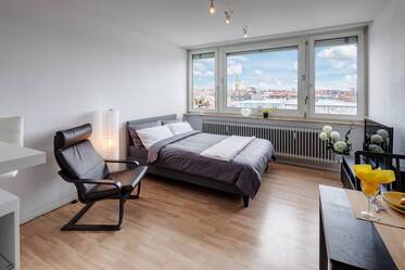 Appartement meublé avec vue sur les montagnes dans le centre de Munich