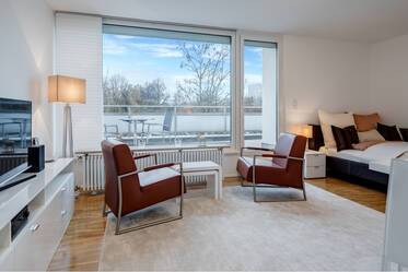 Appartement avec terrasse sur le toit très beau et meublé à Schwabing