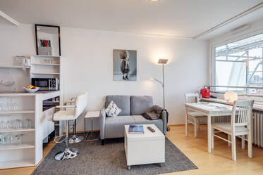Appartement confortable d'une pièce au dernier étage