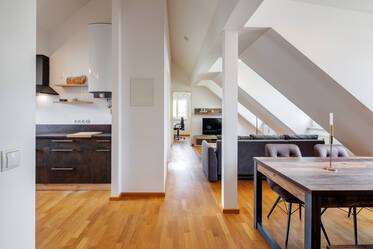Appartement mansardé avec jardin (35 m²) parking garage