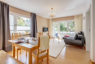 Appartement calme de 2 pièces à louer avec balcon sud