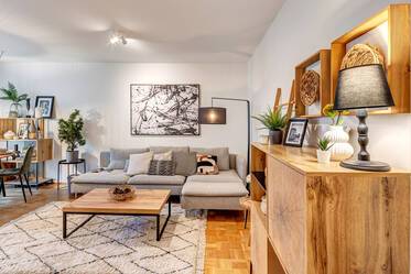 Appartement de jardin de 2 pièces meublé comme neuf