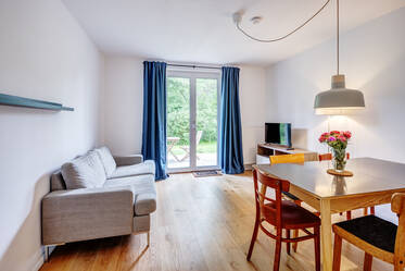 Appartement meublé avec jardin commun