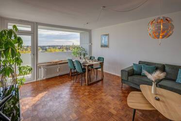 Appartement avec vue panoramique dans le Parkstadt Solln