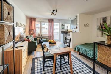 Nouvellement meublé : appartement confortable avec balcon tranquille