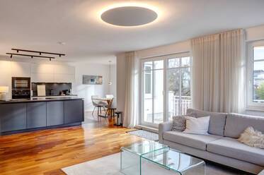 Location d'un appartement inondé de lumière dans un quartier calme