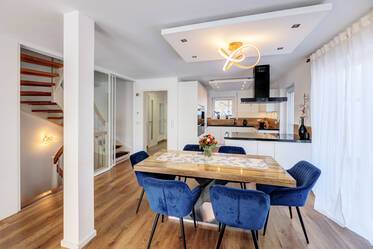 Maison moderne jumelée dans un quartier familial