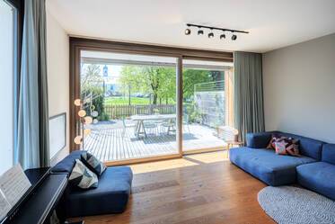Maison moderne mitoyenne au pied des Alpes