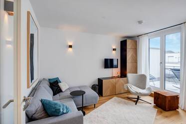 Première occupation, nouveau bâtiment : appartement en terrasse sur le toit