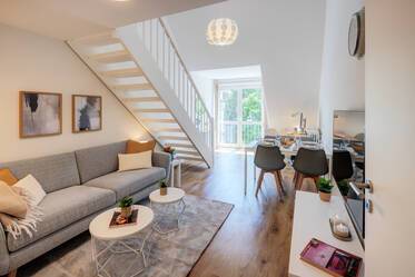 Appartement style maisonnette avec mezzanine meublé à Obersendling